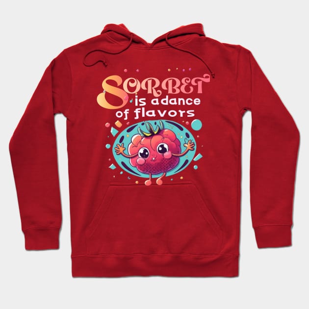 Raspberry Sorbet Hoodie by AOAOCreation